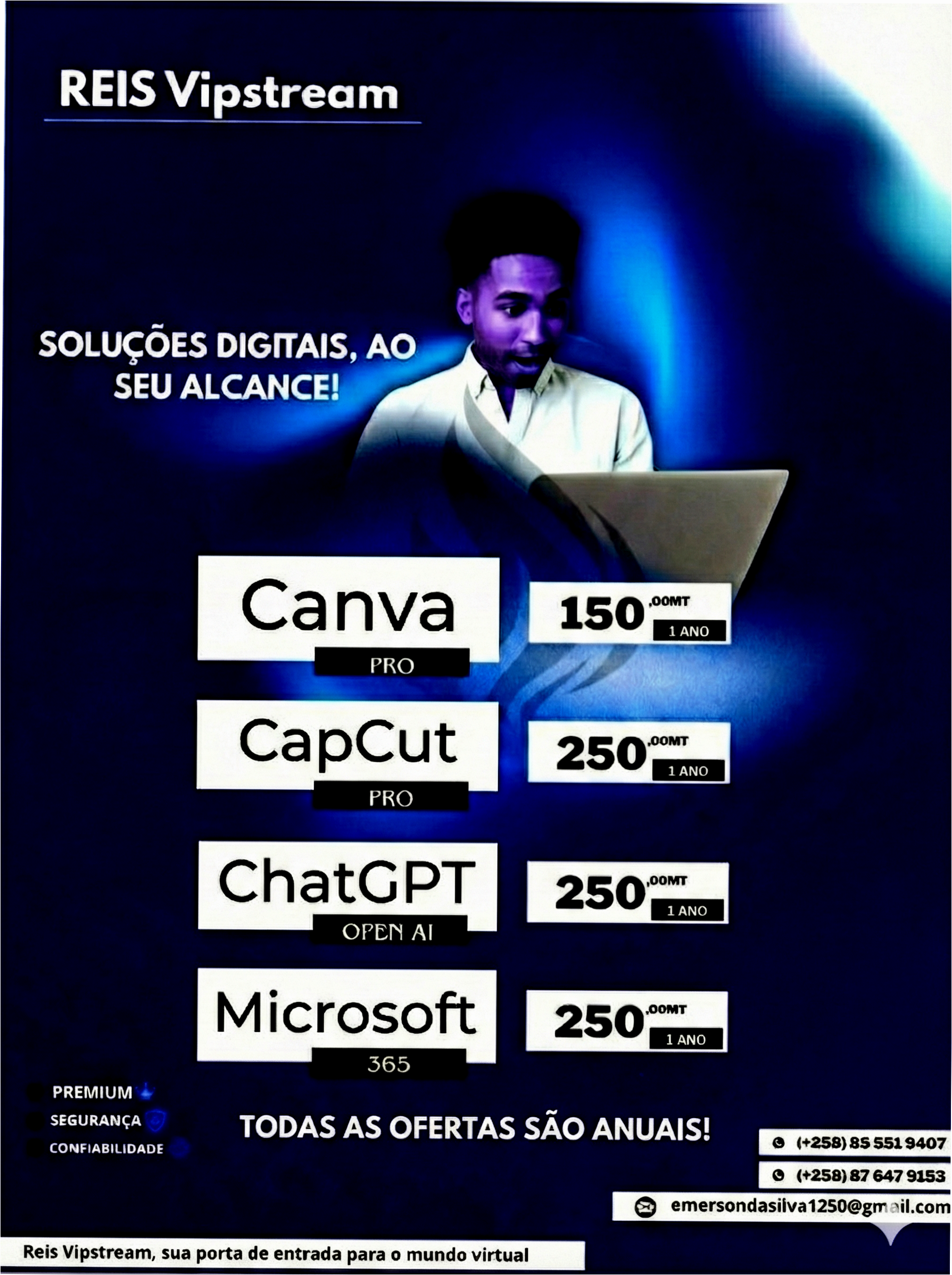 Capcut, ChatGPT, Canva e Office 365